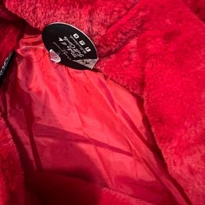 Red on button